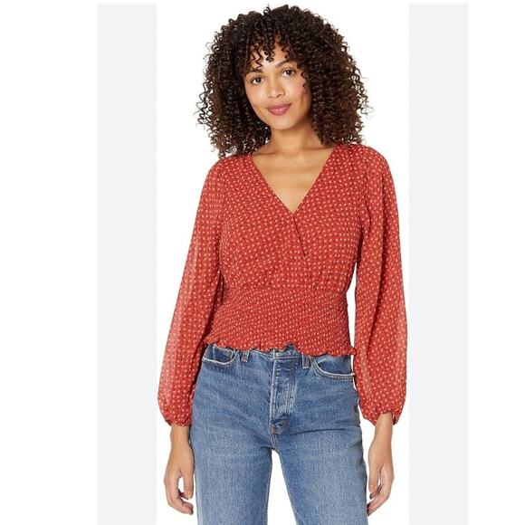 NWT! MADEWELL Julianne Smocked-Waist Top - Picture 9 of 14